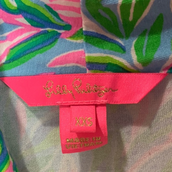 Lily Pulitzer Annalise Sleeveless Ruffle Dress Size XXS - Picture 4 of 10